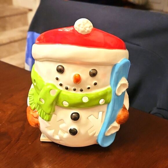 Yankee Candle Snowman Decorative Candle Holder - Picture 1 of 6